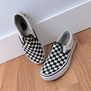 checkerboard vans.